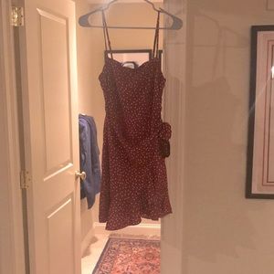 Red polka dot dress